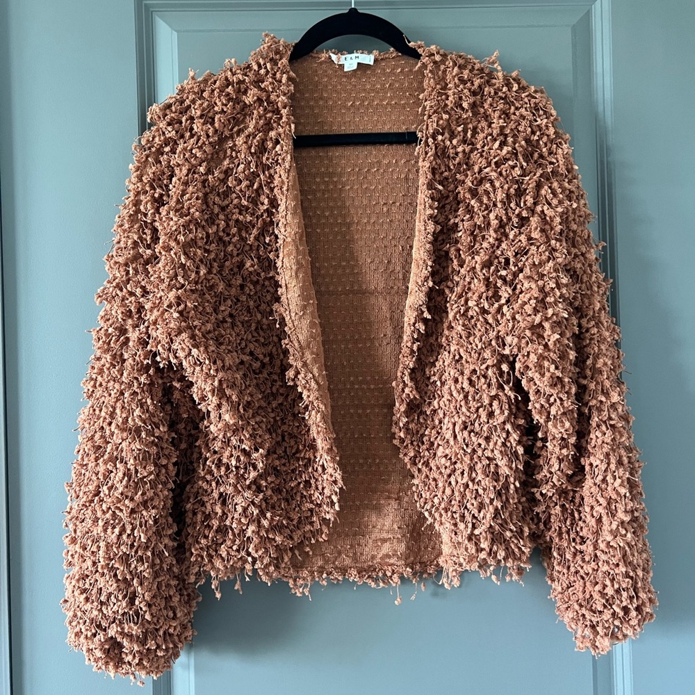 Burnt orange jacket/cardigan, staple piece!